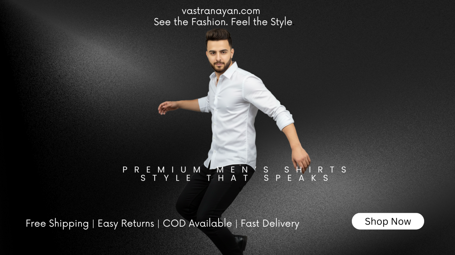 Black Gray Simple Vlogger YouTube Banner (2)