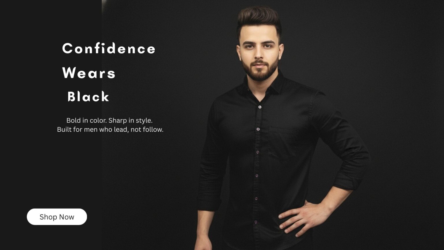 Confidence Wears Black.